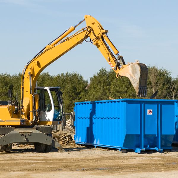 can i choose the location where the residential dumpster will be placed in Hayesville